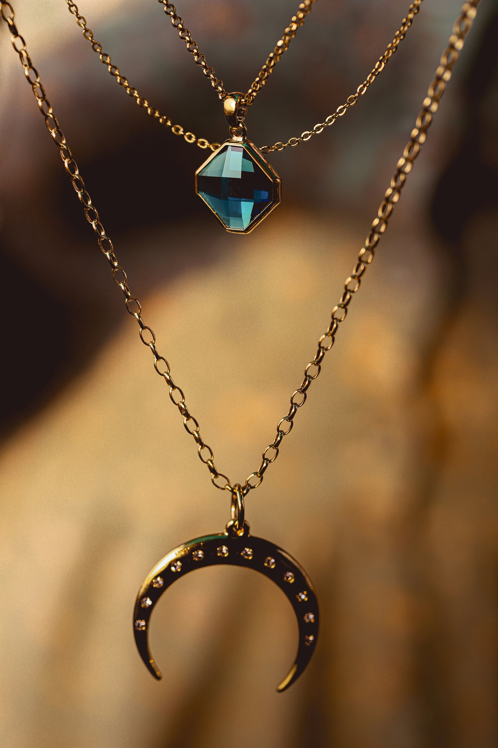 Gold Brown Necklace